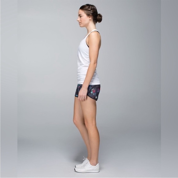 lululemon Run Speed Short RARE Curious Jungle Black Luxtreme *4-way stretch - Picture 15 of 16